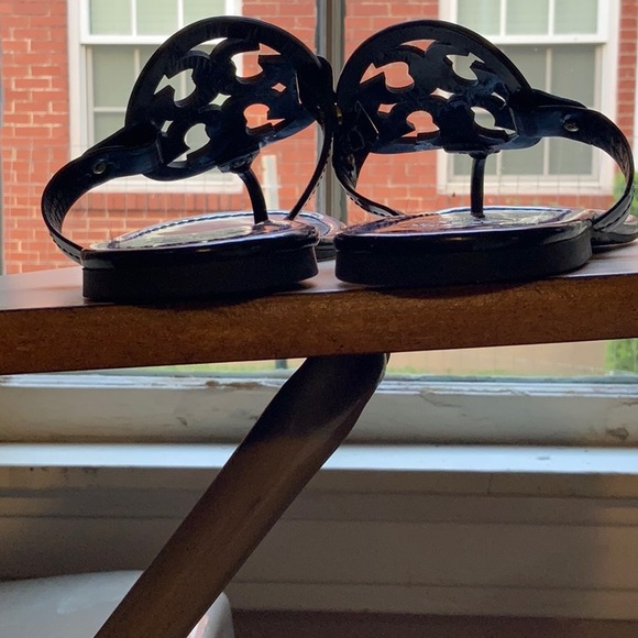 Like New-Tory Burch Black Patent Miller’s - Picture 5 of 6